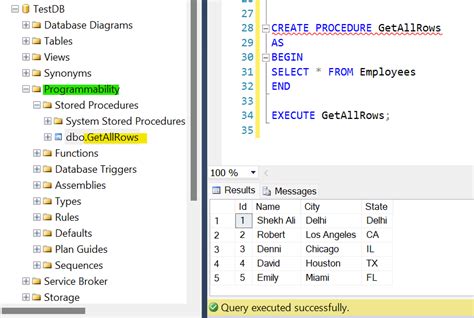 what is stored procedure and function in sql with example