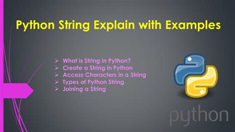 what is string explain with example in python