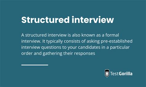 what is structured interview with example