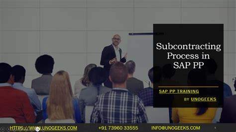 what is subcontracting in sap pp