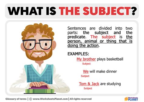what is subject in grammar with examples