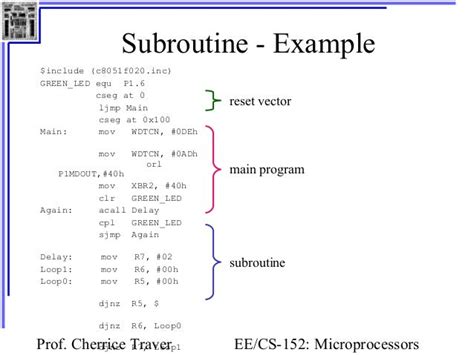 what is subroutine in assembly language