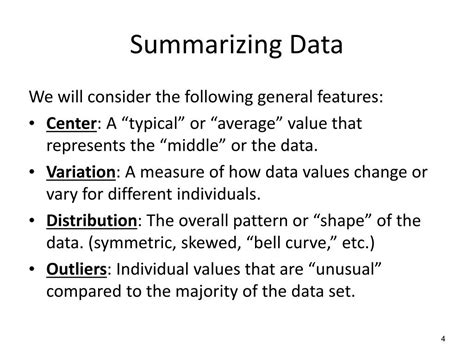 what is summarizing data in statistics