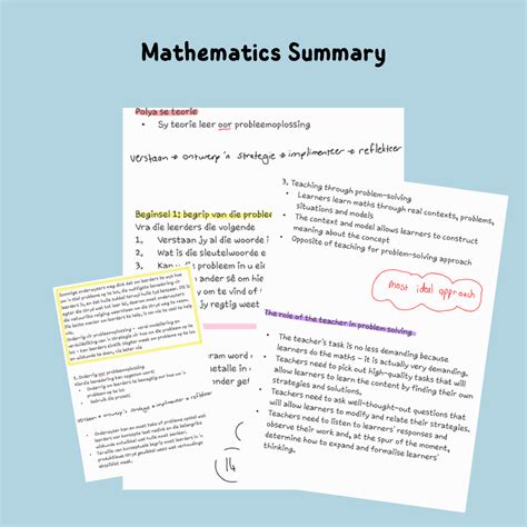 what is summary in math
