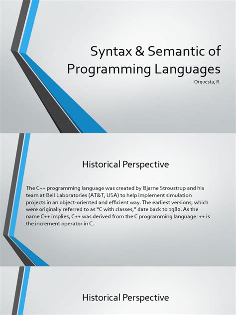 what is syntax and semantics in c++ programming