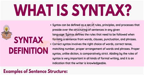 what is syntax in creative writing