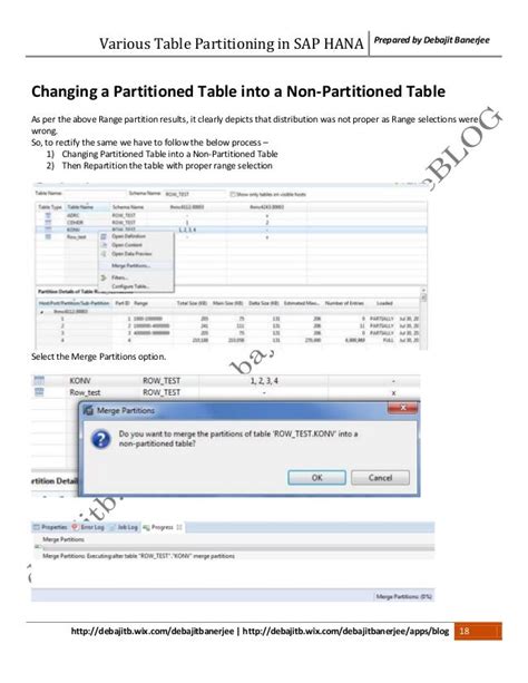 What Is Table Partition In Sap Hana
