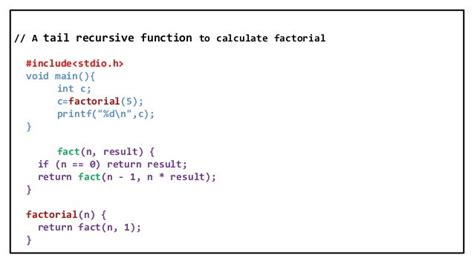 what is tail recursion in data structure