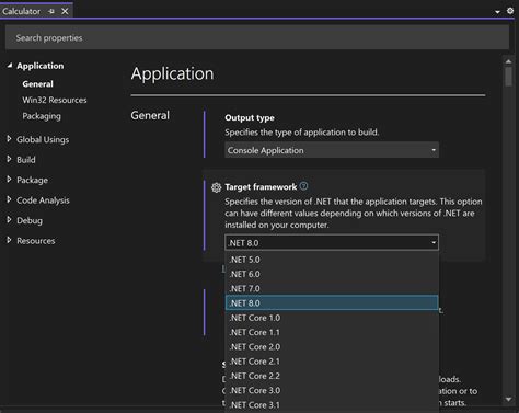 What Is Target Framework In Visual Studio