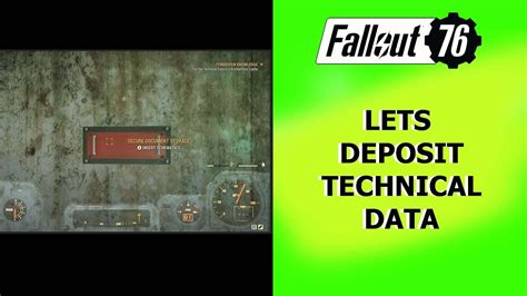 What Is Technical Data Used For In Fallout 76