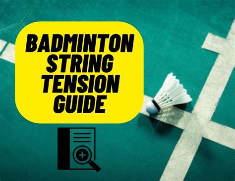 what is tension in badminton racket
