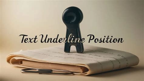 What Is Text Underline Position