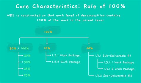 what is the 100% rule in wbs