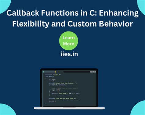 what is the advantage of using callback functions in c programming
