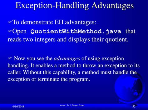 What Is The Advantage Of Using Exception Handling