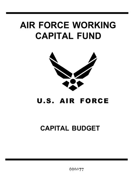 what is the air force working capital fund