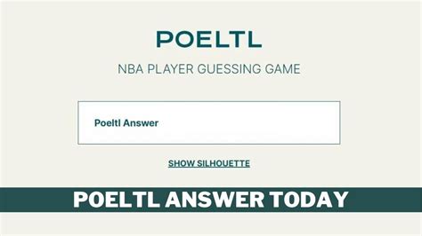 what is the answer to poeltl today