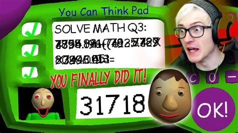 what is the answer to the hardest math question in baldi's basics