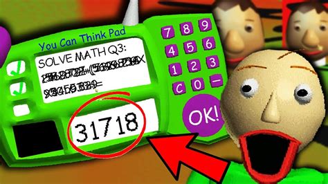 what is the answer to the impossible question in baldi's basics