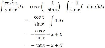What Is The Antiderivative Of Cot^2X