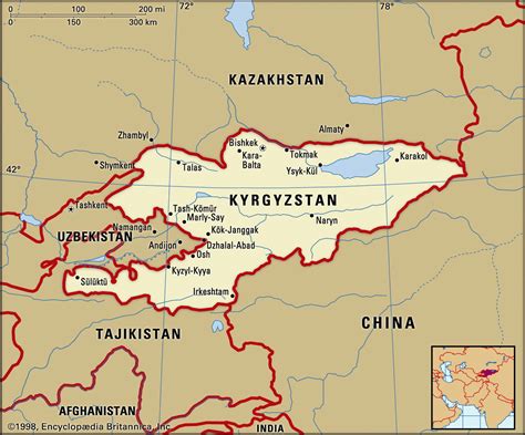 what is the area of kyrgyzstan