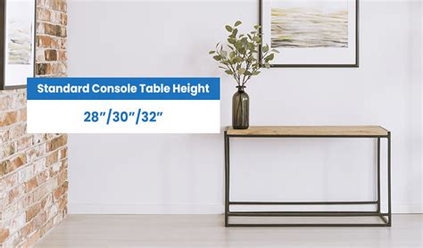 what is the average height of a console table