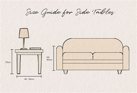 what is the average size of a side table