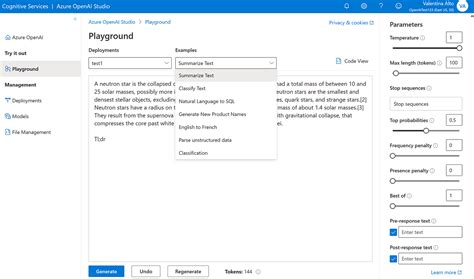 what is the azure openai playground