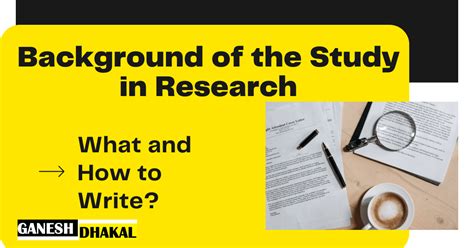 what is the background of the study in quantitative research