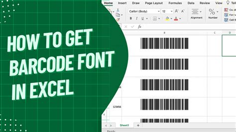 What Is The Barcode Font In Excel