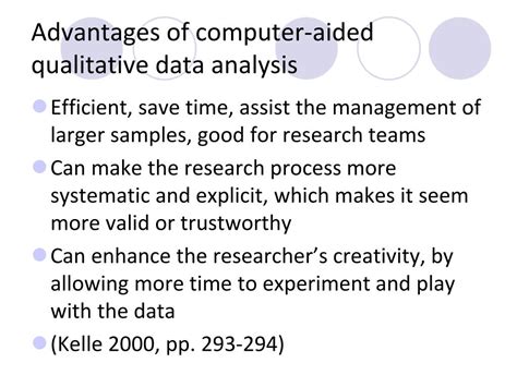 what is the benefit of computer assisted qualitative data analysis