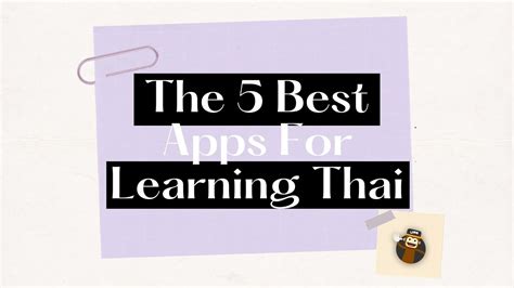 what is the best app for learning thai