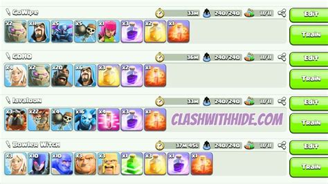 Clash of clans best army for TH 9 YouTube