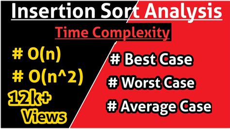 what is the best case and worst case time complexity of insertion sort
