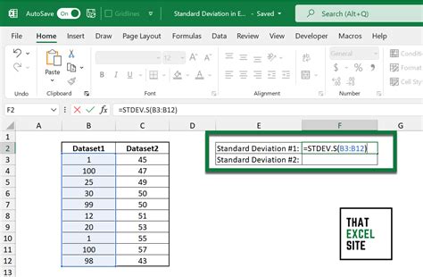 What Is The Best Standard Deviation To Use In Excel
