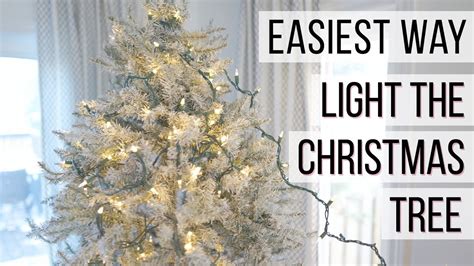 What Is The Best Way To String Lights On A Christmas Tree