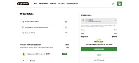 What Is The Bogo Code For Subway