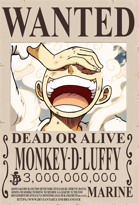 what is the bounty of monkey d luffy