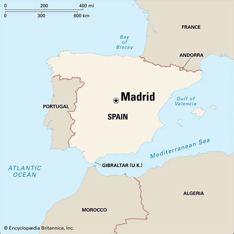 what is the capital of spain map