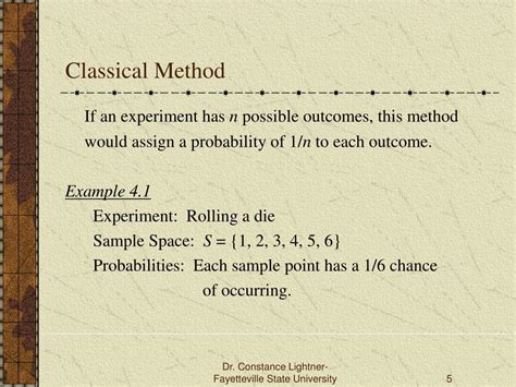 what is the classical method of probability