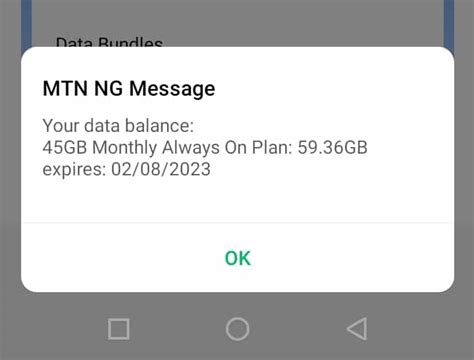 what is the code for checking data balance on mtn line