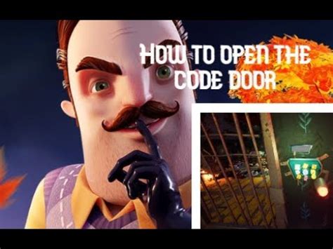 what is the code in hello neighbor 2 alpha 1