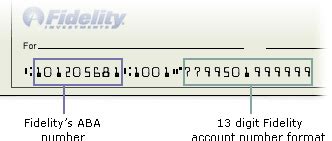what is the code to check fidelity account number