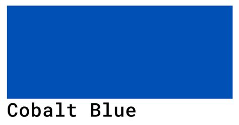 What Is The Color Code For Cobalt Blue