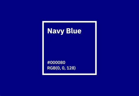 what is the colour code for navy blue
