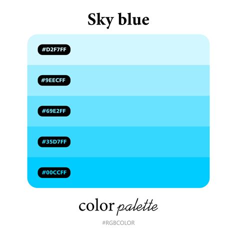 what is the colour code for sky blue