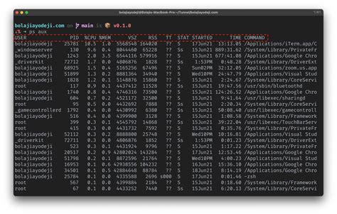what is the command to check running process in linux