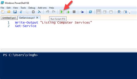 what is the command to execute a powershell script