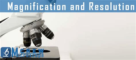 what is the correct definition of magnification and resolution in microscope