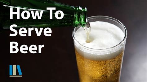 what is the correct way to serve a beer sample